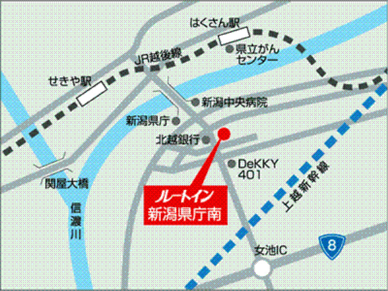 Hotel Route-Inn Niigata Kencho-Minami Exterior foto